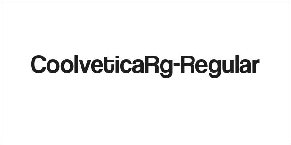 CoolveticaRg-Regular Logo