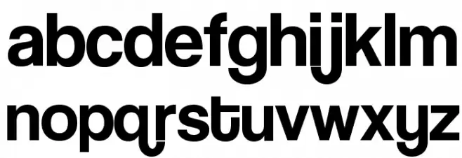 Coolvetica Caratteri MINUSCOLO