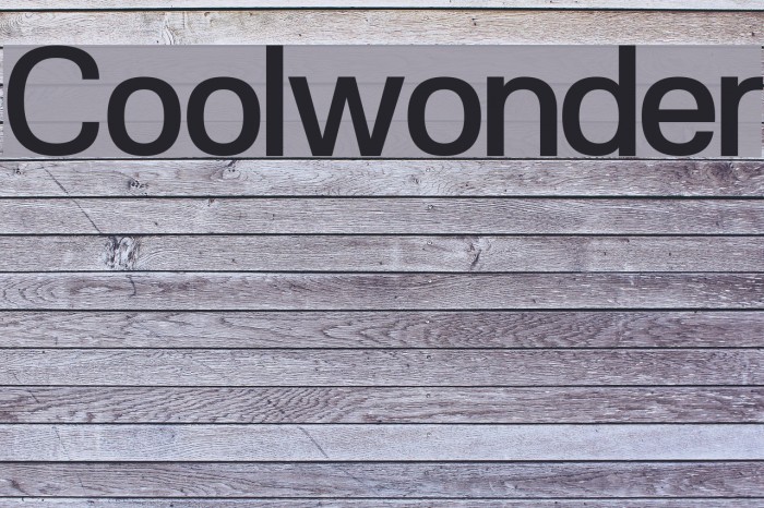 Coolwonder Font examples
