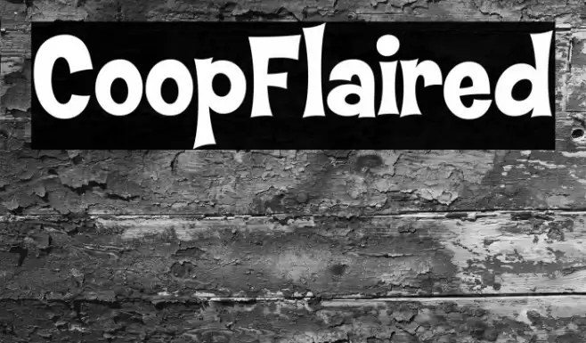 CoopFlaired フォント examples