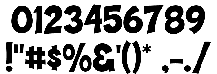 CoopHeavy Font OTHER CHARS