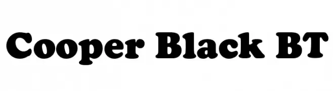 Cooper Black BT  Frei Schriftart Herunterladen
