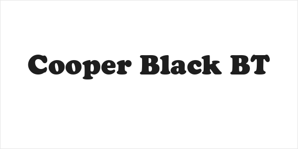 Cooper Black BT Logo