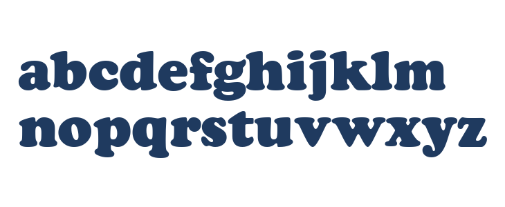 Cooper Black Headline BT Lowercase