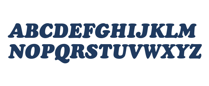 Cooper Black Italic Headline BT Uppercase