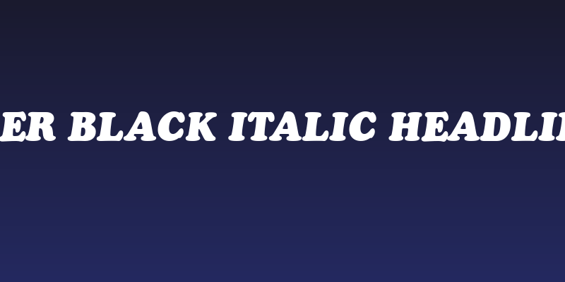 Cooper Black Italic Headline BT Social Header