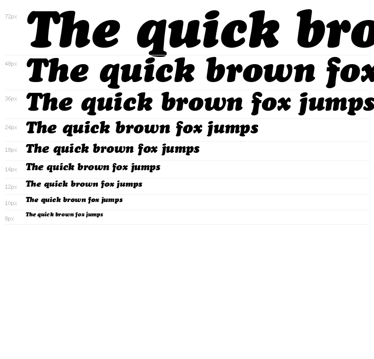 Cooper Black Italic Headline BT Waterfall