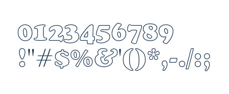 Cooper Black Outline BT Other Characters