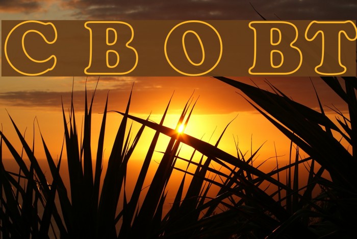 Cooper Black Outline BT Example 1