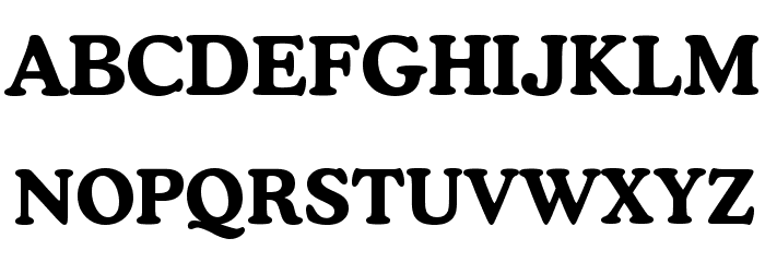Cooper Bold BT Font UPPERCASE