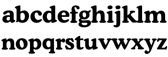 Cooper Bold BT Font LOWERCASE