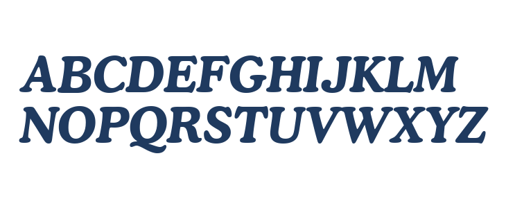 Cooper Bold Italic BT Uppercase