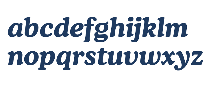 Cooper Bold Italic BT Lowercase