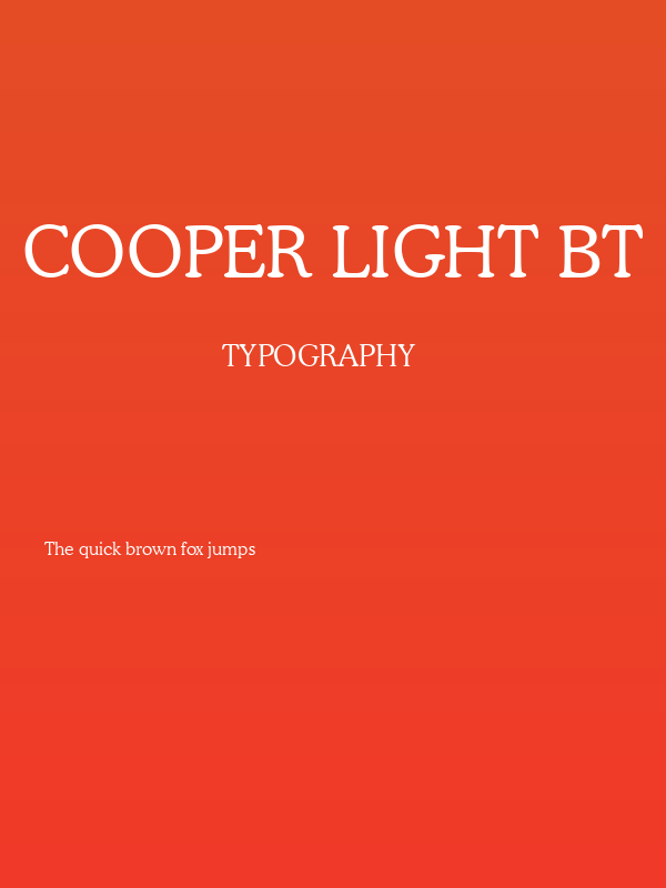 Cooper Light BT Poster