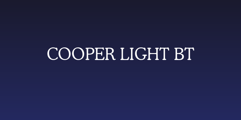 Cooper Light BT Social Header