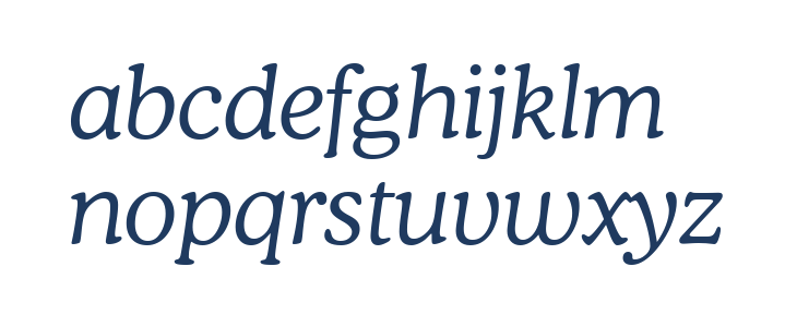 Cooper Light Italic BT Lowercase