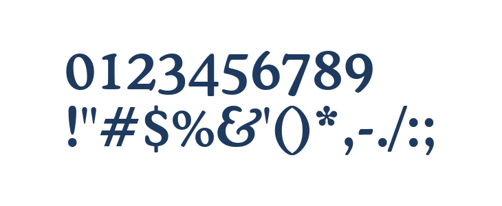 Cooper Medium BT Other Characters