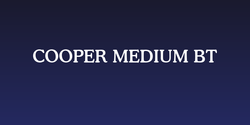 Cooper Medium BT Social Header