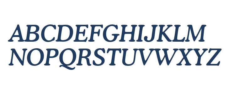 Cooper Medium Italic BT Uppercase