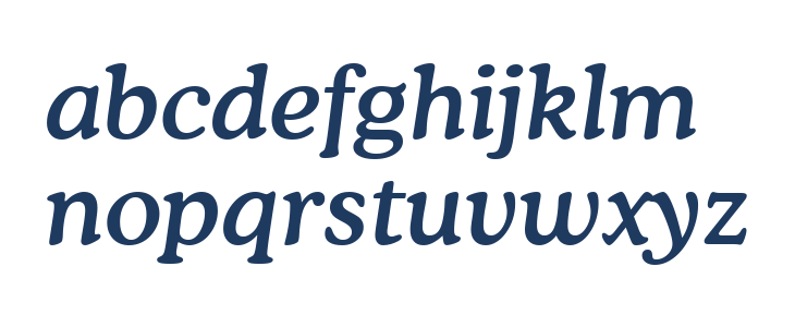 Cooper Medium Italic BT Lowercase