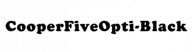 CooperFiveOpti-Black  تنزيل الخطوط