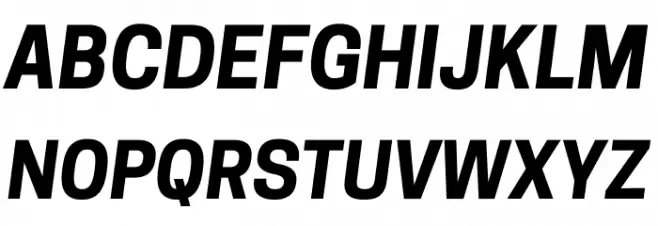CooperHewitt-BoldItalic Шрифта ВЕРХНИЙ