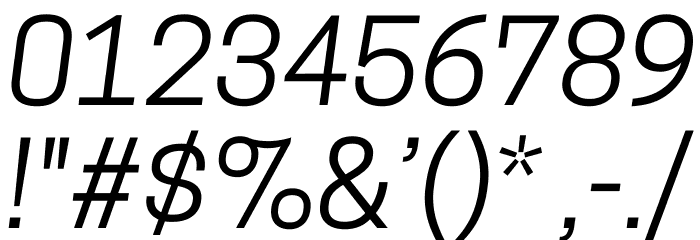 CooperHewitt-BookItalic Font OTHER CHARS