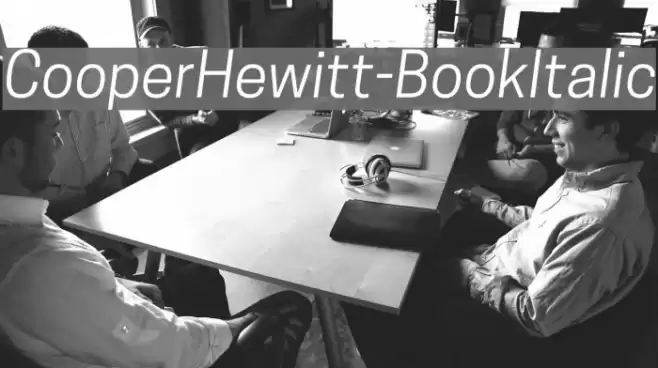 CooperHewitt-BookItalic Font examples