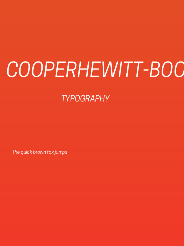 CooperHewitt-BookItalic Poster