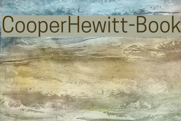 CooperHewitt-Book Font examples