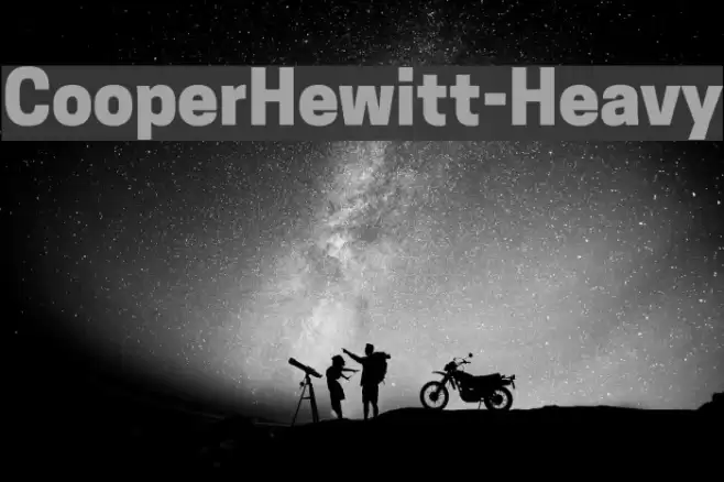 CooperHewitt-Heavy Font examples
