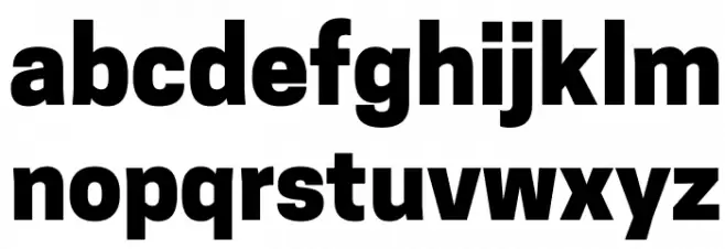 CooperHewitt-Heavy Schriftart Kleinbuchstaben