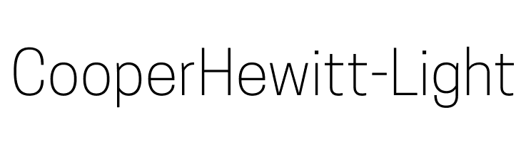 CooperHewitt-Light Font