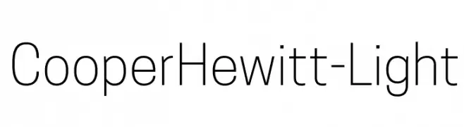 CooperHewitt-Light  Frei Schriftart Herunterladen