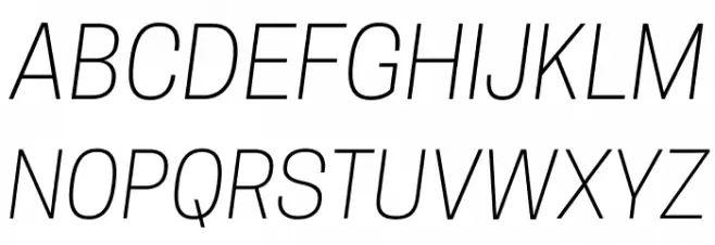 CooperHewitt-LightItalic خط أحرف كبيرة