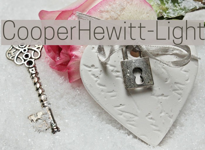 CooperHewitt-Light Font examples