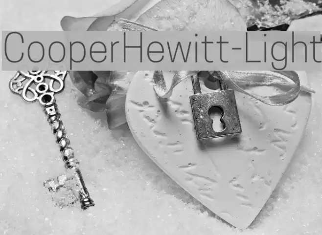 CooperHewitt-Light Font examples