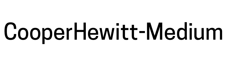 CooperHewitt-Medium  Frei Schriftart Herunterladen
