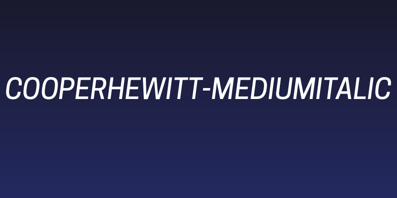 CooperHewitt-MediumItalic Social Header