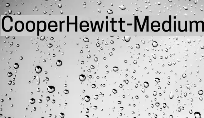 CooperHewitt-Medium Font examples