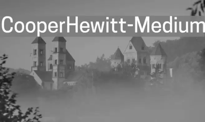 CooperHewitt-Medium Font examples