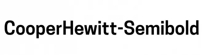 CooperHewitt-Semibold  Frei Schriftart Herunterladen