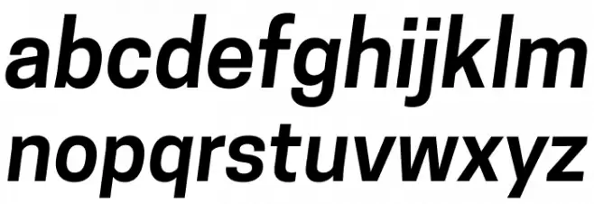 CooperHewitt-SemiboldItalic フォント 小文字