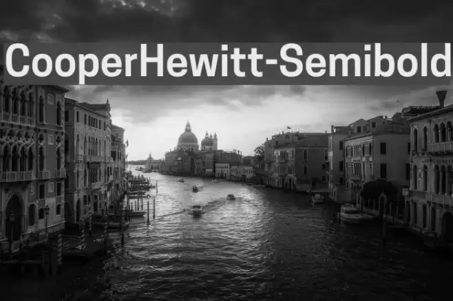 CooperHewitt-Semibold Font examples
