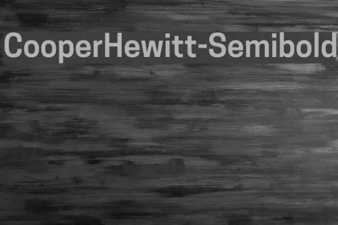 CooperHewitt-Semibold Font examples