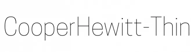 CooperHewitt-Thin  Frei Schriftart Herunterladen