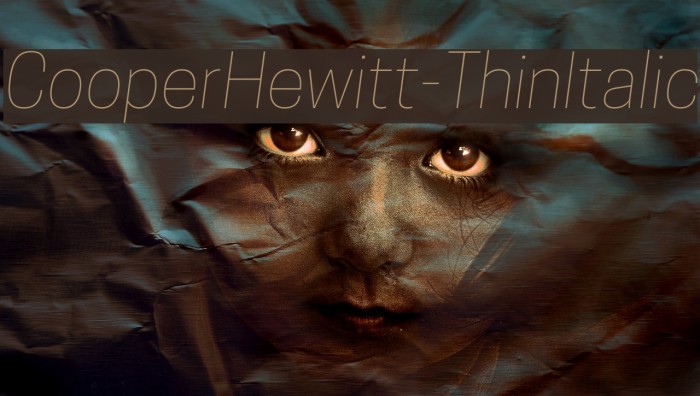 CooperHewitt-ThinItalic Font examples