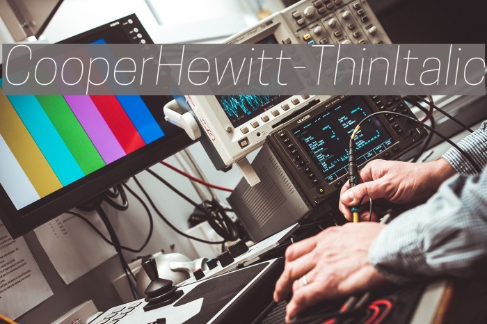 CooperHewitt-ThinItalic Font examples