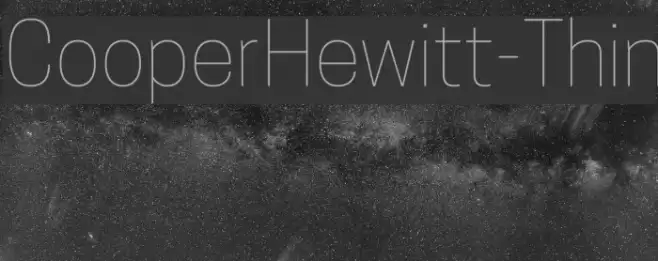 CooperHewitt-Thin Шрифта examples