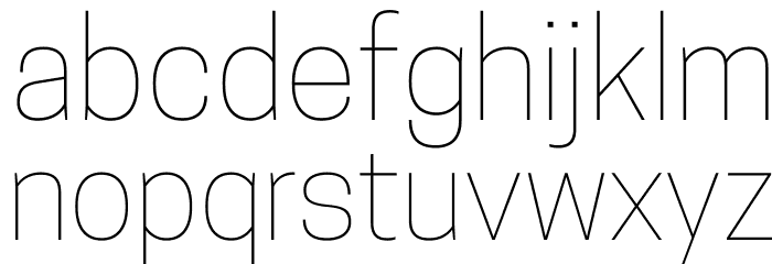 CooperHewitt-Thin Font LOWERCASE